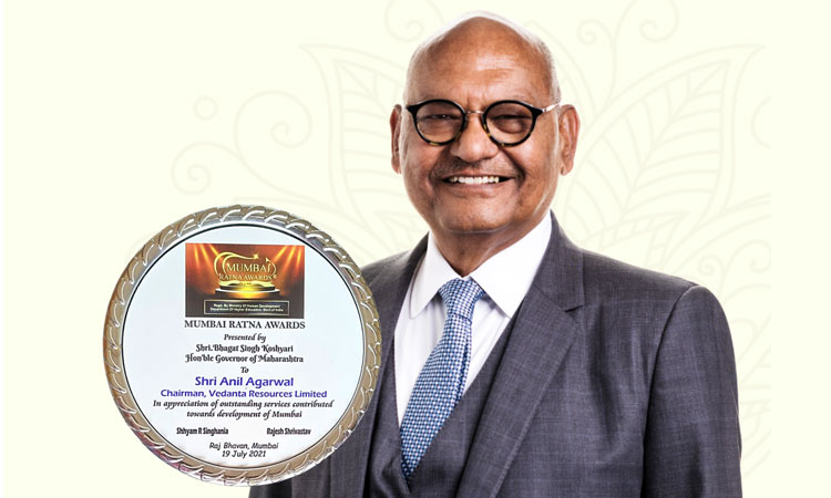 Vedanta Chairman Anil Agarwal Conferred With Mumbai Ratna Award For Outstanding Services Towards The Development Of The City | ENGINEERING REVIEW |Manufacturing | Industrial Sector Magazine & Portal